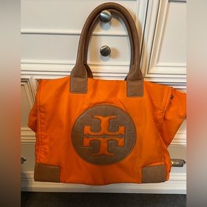 Tory Burch Orange Nylon Tote